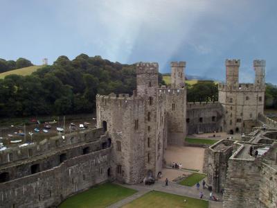 Caenarfon Castle Sky