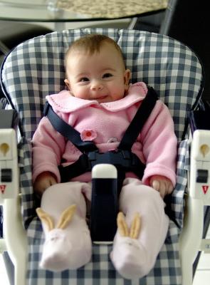 Catherine - high chair hijinks