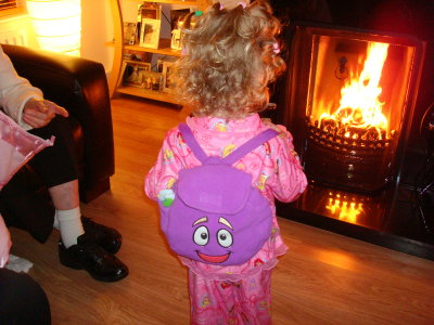 Alan loves new back pak