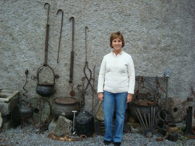 Debbie outside family farm