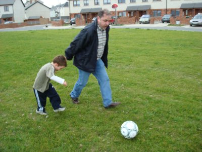 Dad joins in