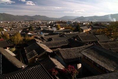 Rooftop view of Lijiang