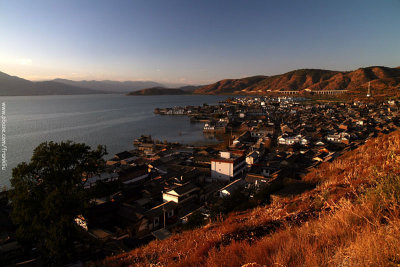 Shuanglang viewd from hill top