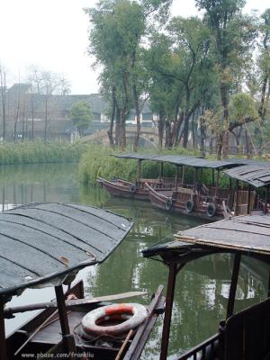 Boats on river