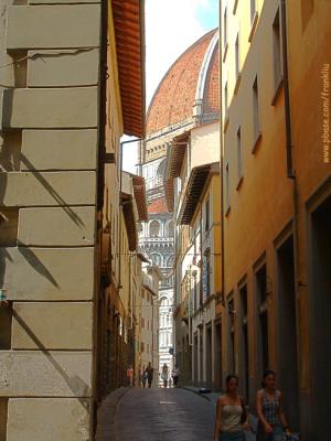Florence-Glimpsed Cathedral Dome