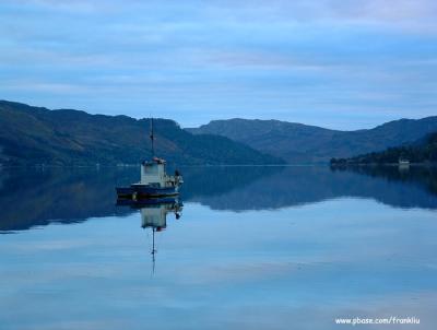 Night falls on Loch Duich