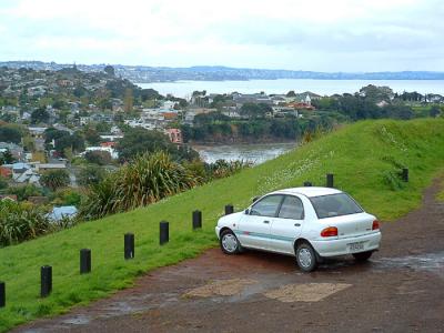 Parking Lot Overlooking Auckland