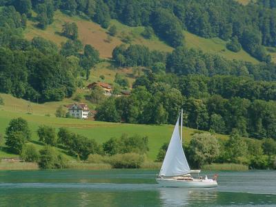 Sailing on Lake Luzern