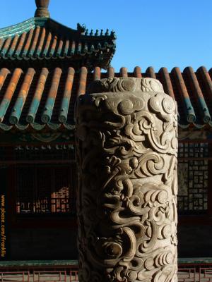 Beijing-stone pillar in Summer Palace