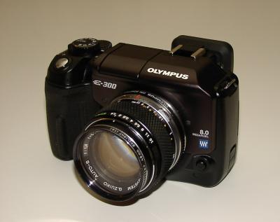Olympus E-300 with OM 50mm f1.4 lens