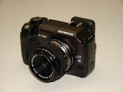 Olympus E-300 with OM 50mm f3.5  macro lens