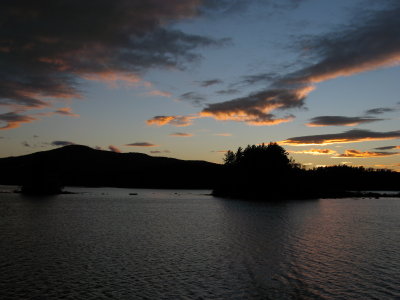 Sunset at a lake just outside Camden.