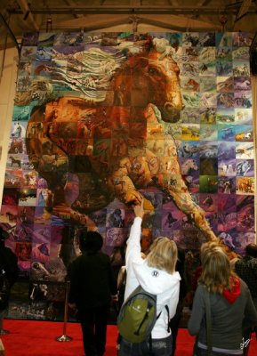 2008_09_03 Le Cadeau Du Cheval THE HORSE GIFT Mural Mosaic