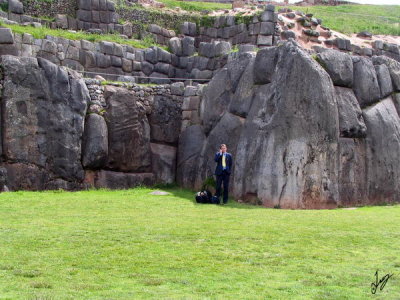 IMG_2358 The receptions better over here by the big rock.JPG