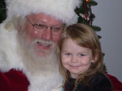 christmas 09, Lucy & Santa