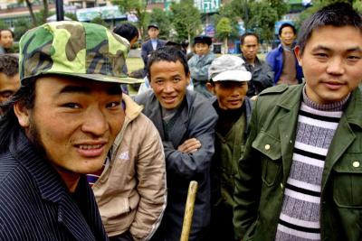 Day workers.  Jishou City China. .jpg
