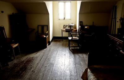 Attic area of the synagogue where families stayed during World War II