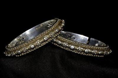 Hmong silver wedding bracelets