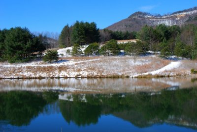 Primland Winter Snow Reflections