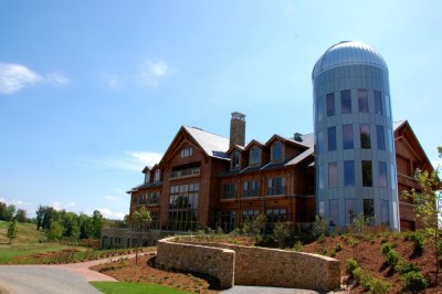 Backside view of The Lodge at Primland