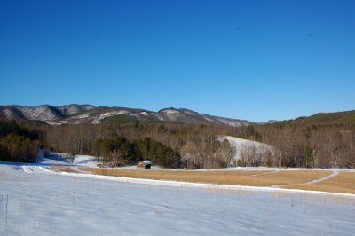 One of Primland Upland Bird Hunting Fields with a awesome view of Primlands Mountains