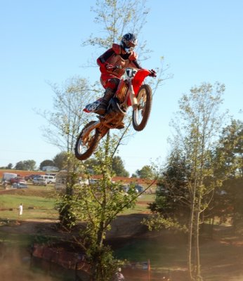 Tyler Towe getting Big Air at Center Road Motocross