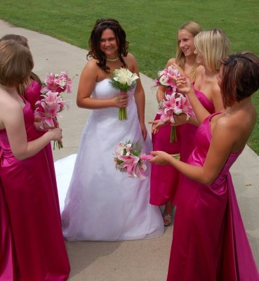 The Ladies have a laugh before Beth's Wedding