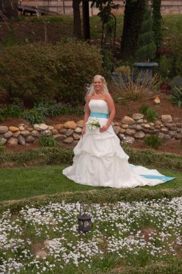 Sarah Massey in the English Gardens at Sobotta Manor