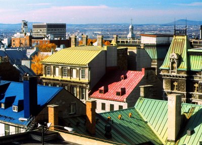 Old Quebec Rooftops From Frontanac