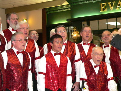 Christmas Singing At The Mall