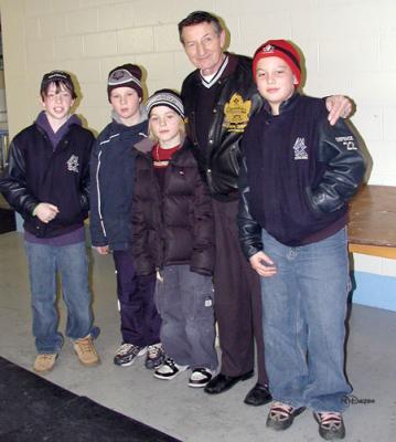 Some Young Friends Meet Mr. Gretzky