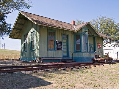 A front view of the station