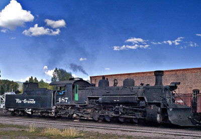 A steam engine used on the Chama, NM scenic railway  