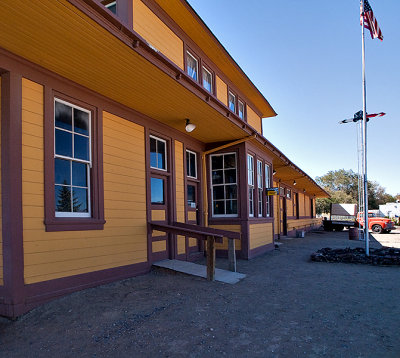 The front of the Fernley depot.