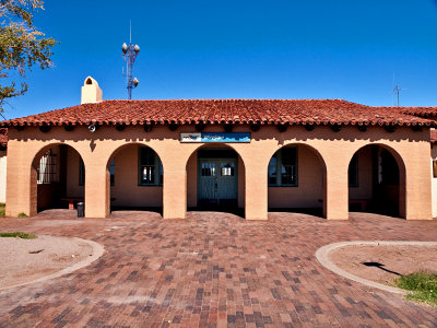The front of the station,now used by Amtrak
