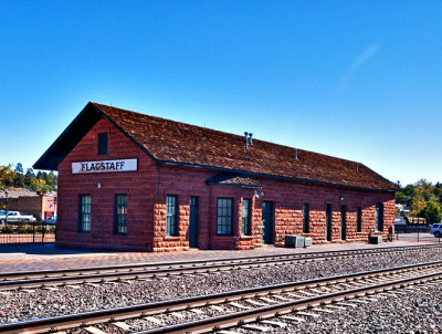 A second view of the original Flagstaff depot