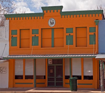 The History of this colorful Bldg is unknown to me