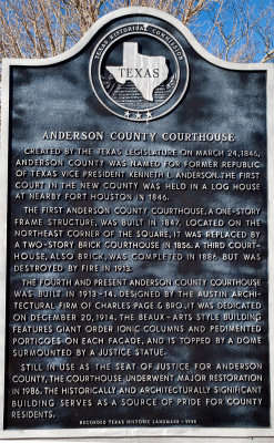 A brief history of the Anderson County Courthouse.