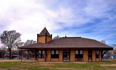 This is the current Hearne Depot in March 2010 with construction completed