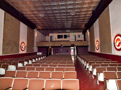 Looking back to the projection booth