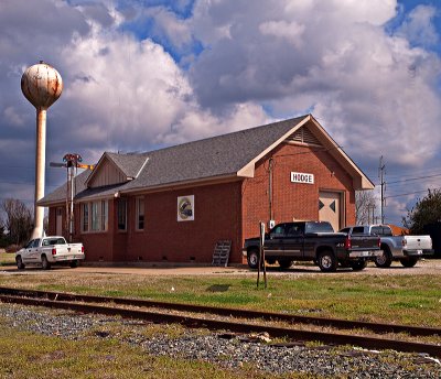 An old train depot at Hodge, Louisiana
