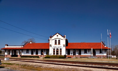 The front of the depot