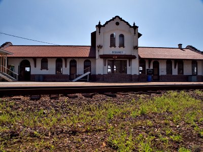 A shot of the back of the depot. 