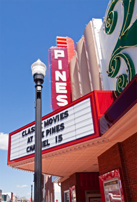 The theater sign and marquee