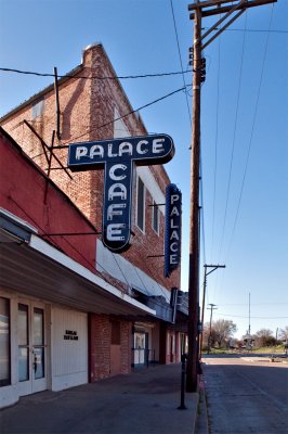 The Palace Cafe and Theater side by side
