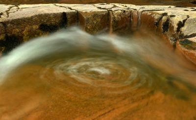 A small eddy in the Afon Llia near Ystradfellte