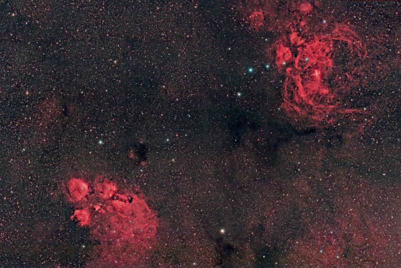 Cats Paw Nebula ( NGC6334) & NGC6357 in Scorpius