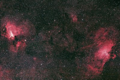 The Eagle Nebula ( M16) & Swan Nebula ( M17)