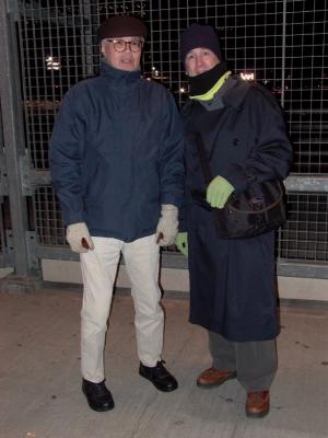 John Lee and Alastair Firkin at ground zero NY (photo by Helen Firkin)