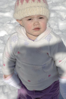 Alexia's first Snow Day